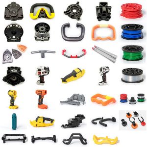 termoplastiske sprøytestøpte komponenter til elektroverktøy