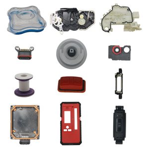 tofargede sprøytestøpte silikonprodukter